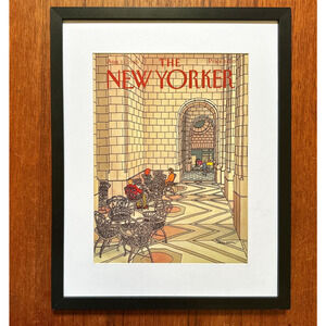 Framed 1985 The New Yorker Magazine Cover August 12 Roxie Munro